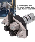 Four Roller MIG Wire Feeder Motor With Adjustable Speed 2-15 m/min, DC 24V 40W Wire Feed For 0.8-1.0mm Welding Wire