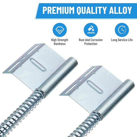Heavy Duty Garage Door Plunger Spring 27 Inch for Smooth Close Zinc Plated Steel Stopper Bumper Replacement Hardware for Overhead Doors