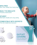 Baby Proofing Outlet Covers 52 Pack White Plug Covers For Electrical Outlets Kid Safe Home Safety Childproof Outlet Plugs