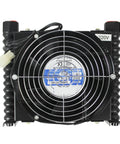 Top view of Beefy 10 L Per Min Hydraulic Cooler Air Cooled Oil Radiator Heat Exchanger for CNC Hydraulic System DC 12 V