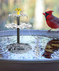 3 Tier Solar Bird Bath Fountain Pump With Soaring Waterfall Feature For Birdbath And Backyard Pond Outdoor Decor