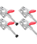 Image of 4 Piece Nonslip Toggle Clamps Set For Woodworking, showing durable PVC and iron construction