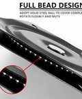 Close-up of Heavy Duty Bar Stool Swivel Replacement for Recliner Chair Two Pack 6 Inch Ball Bearing Swivel Mount Plate showing ball bearings.