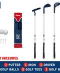Totally Kid Friendly Beginner Golf Set With Adjustable Length Plastic Clubs Bag And Balls Learn To Play Youth Golf Toy