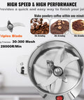 Ultra Fast 1500W Electric Grain Mill Grinder For Dry Grains Spices Coffee Corn Pepper with stainless steel three blade system