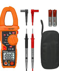 Auto Ranging Clamp Meter For Electricians, Measures AC Current Up To 600A And AC And DC Voltage Up To 600V, NCV Detection