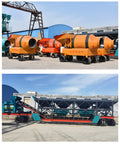 Portable Concrete Mixing Plant For Warehouse Floor Pouring And Flat Smooth Surfaces No Fuss Small Batch Mobile Setup For Construction Sites Easy To Use Quick Cleanup Built For Level Floors, wheeled steel frame