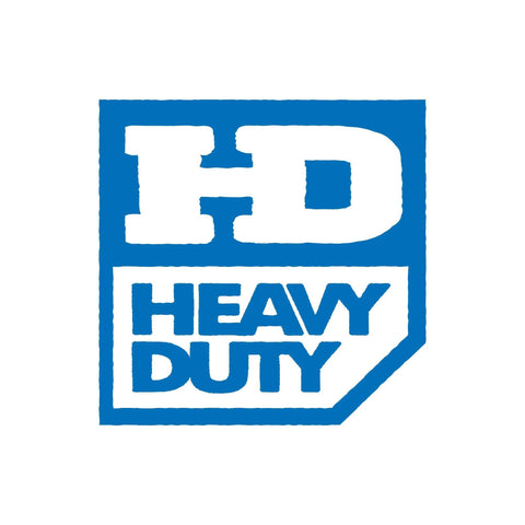 HD Heavy Duty blue logo with large HD initials and HEAVY DUTY text