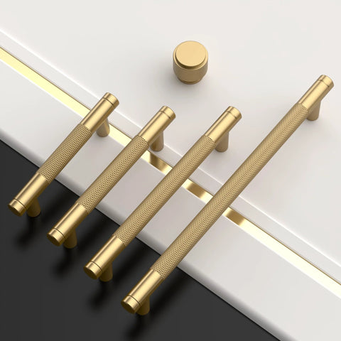 Champagne Bronze Cabinet Pulls 5 Inch Drawer Handles 128mm Center to Center 10 Pack for Kitchen and Bathroom Cabinets hardware display