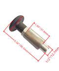 Heavy Duty Steel Pull Pin With Welded Barrel Handle And Black Spring Plunger, 1/2in, 3.56in long, for solid side load performance.