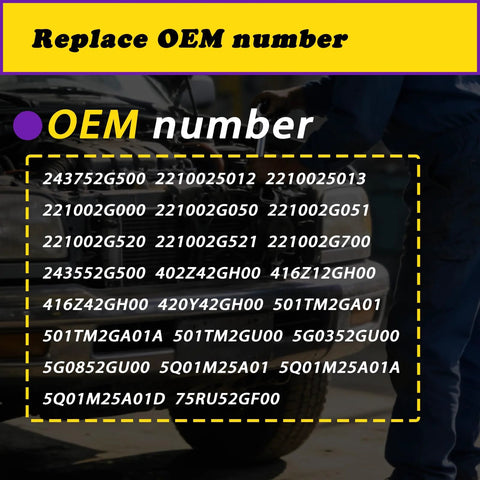 OEM numbers list for 2 Piece Intake And Exhaust VVT Solenoid Set For Hyundai Santa Fe Sonata Tucson And Kia Optima Sorento
