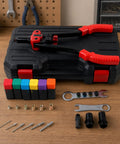 Heavy Duty Rivet Nut Tool Kit Hand Riveter Set For Mechanics And Home Pros Built Tough For Workshop Projects Complete Manual Riveter Kit With Long Handle Easy To Use Versatile Nutsert Tool For Garage Upgrades, manual riveter with case, mandrels and nosepieces