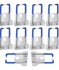 30 Pack Recessed Lighting Clips And Lamp Trim Springs For LED Panels, Heavy Duty Iron Panel Clamp Clips in blue coating