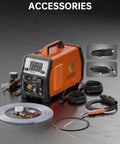 Multifunctional Welder Plasma Cutter Combo With 200A 220V Inverter And accessories on display
