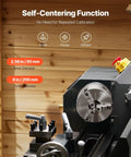 Precision 8 Inch 3 Jaw Lathe Chuck Self Centering Machine Tool With 2 1 4 In 8 Thread Base And T Wrench For Wood Metal Lathes built tough, features self-centering function with 2.56 in inner and 8 in outer diameter.