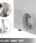 Back view of Pro Grade Reflow Oven With Infrared Heater And Hot Air Circulation showing smoke vent and exhaust hose connection