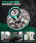 Front view of Front Left Wheel Hub Bearing For 2004 To 2008 Chevrolet Colorado GMC Canyon Isuzu I Series 280 290 370 Models Part 515106 Premium Quality OE Replacement, showing flange details and OEM studs.