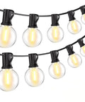 Outdoor LED String Lights 100 Ft with Dimmable, Shatterproof Bulbs, Waterproof and Connectable for Deck Porch Patio