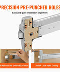 Heavy Duty 28 Inch Stainless Steel Push Bar Panic Exit Device With Exterior Lever And 3 Keys Commercial Emergency Door Hardware installation