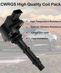 Mercedes Benz 3.5L V6 Ignition Coil Pack And Spark Plug Set Six Pack For 2006-2012 E350 ML350 R350 C230 C280 C300 C350