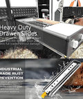500 Lbs Heavy Duty Drawer Slides Full Extension Ball Bearing Rails With Lock Side Mount Tool Box Runners 72 Inch 1 Pair in outdoor use