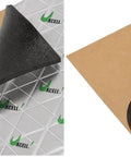 Heavy Duty Tear And Stick Sound Deadening Mat 10mm Thick Aluminum Heat Shield Foil with peel-and-stick backing.