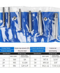 Tap Extractor Set For Stripped Taps And Broken Screws Three Types Six Piece Steel Kit Pro Grade Heavy Duty Remover