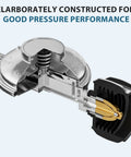Close-up of Universal 2 Feet Gas Grill Regulator And Hose showing interior construction for pressure performance.