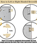 Dope Three Pack Mortise Lock Set For Interior Doors With Crystal Glass Knobs And Skeleton Key Oil Rubbed Bronze Finish assembly instructions