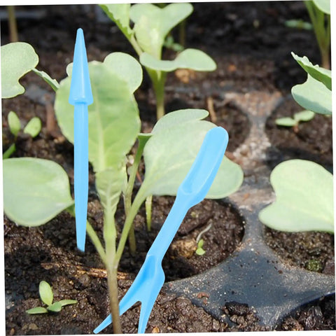 12 Piece Bonsai Tool Set For Succulents And Seedlings Durable Garden Hand Tools For Transplanting Pruning And Plant Maintenance Great For Small Spaces Indoor Gardens And Plant Lovers blue plastic seedling transplanter in tray