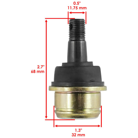 4 Pack Upper And Lower Ball Joints For Honda Rancher ATV Trx Series 350 400 420 Compatible With Trx350 Rancher 2000 2006 Trx400fa Trx400fga Trx420fa Trx420fe Trx420fm Trx420fpa, 2.7 in joint