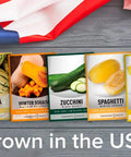 Five Pack Of Homegrown Squash Seeds Delicata Butternut Zucchini Spaghetti And Golden Crookneck For A Non GMO Heirloom Veggie Patch