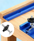 Pro Grade T Track Knob Kit Set with Plastic Star Knobs and Bolts Quarter Inch by Twenty Threads on woodworking jig