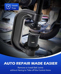 Using Beefy Ball Joint Press Kit with U Joint Removal Tool and 4x4 Adapters on car suspension for 2WD and 4WD vehicles