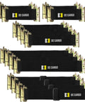 Heavy Duty E Track Straps 16 Pack Adjustable Tie Down Straps 12 To 22 Inches For Enclosed Trailers Secure Cargo With Wide Rubberized Bungee And Rugged Webbing