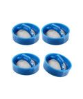 4 Pack Stainless Steel Washer Inlet Valve Filter Screen 0.79x0.39 Inches 20x10mm with blue rims