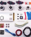 Rock Solid Electronic Motor Combo Kit To Kickstart Your Desktop Diy Cnc Router Mill Or Wood Engraving Setup With Builder Grade Wiring Harness And Pro Level Components Size 4x23 - Complete motor kit with wires and components.