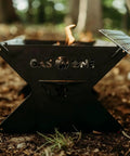15 Inch Portable Charcoal Grill Foldable Bbq For Camping Backyard Bonfires And Patio Heavy Duty Fire Pit Gear In Forest
