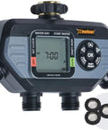 Hydrologic 4 Zone Digital Water Timer with Smart Zone Control, Programmable Sprinkler Timer Up to 24 Waterings Per Day