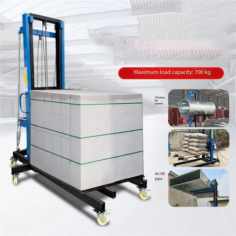 Heavy Duty Wheeled Lifting Platform 3in1 Brick Elevator For Construction Sites lifting stacked bricks for easy transport with casters