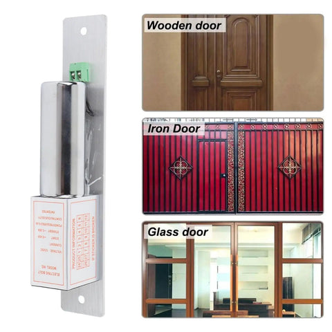 Heavy Duty 12 Volt Electric Drop Bolt Lock With Magnetic Deadbolt For Zero Fuss Commercial Door Access Control Setup And Straight Up Reliable Entry Security on various door types