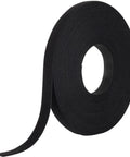 Black One Wrap Tape Three Quarter Inch By Twenty Five Yard Double Sided Self Gripping Roll Reusable Cable Management Fastener
