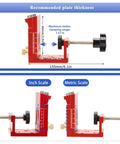 Pro Grade Pocket Hole Jig Kit With Metal Construction And Adjustable Drill Guides for precise 15 Degree Holes size view