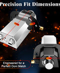 Precision fit view of Propane Gas Burner Conversion Kit For Karu 16 And Karu 2 Pro Pizza Ovens 28Mbar 3Ft Hose And Valve