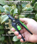 Using 6 Inch Pruning Shears For Razor Sharp Precision Cuts With Easy Grip And High Carbon Steel Blades Nonstick Coating Safety Lock
