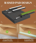 Four Piece Heavy Duty Pull Out Cabinet Organizers showing raised pad design, compatible with framed and frameless cabinets.