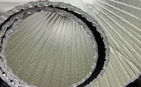 Close-up of Double Sided Reflective Aluminum Foil Insulation Roll for Walls Attics Ducts Windows Radiators HVAC Systems Heavy Duty Heat Barrier