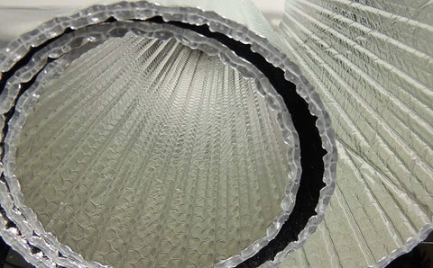 Close-up of Heavy Duty Reflective Foil Insulation Roll 36 Inch By 50 Ft Radiant Barrier showing layered material structure.