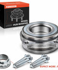 Beefy Rear Wheel Bearing Replacement For Mercedes-Benz 2003-2019 Fits C230 C250 C300 C350 And E350 E400 E550 Plus SL500 SL550 SL600 SLC300 SLK250 SLK300 SLK350 Premium OEM-Quality Hub Bearing For Smooth, Quiet Ride And Easy Install showing bearing and hardware