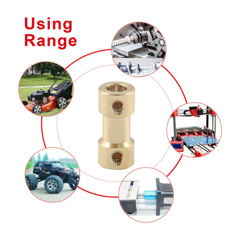 Flexible Shaft Coupler 2mm to 3mm 4 Pack Brass Motor Couplers With Screws And Allen Keys Built To Last High Hardness Shaft Adapters For DIY Projects And Stepper Or Servo Motors in use range